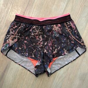 Lululemon Black and Pink Running Shorts